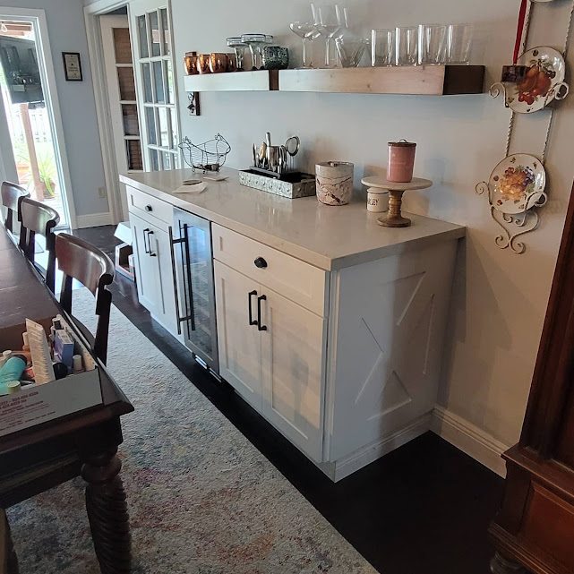 White Shaker Beverage Cabinet