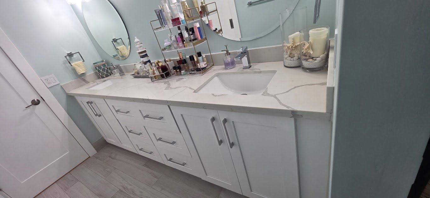 White Shaker Bathroom Vanity
