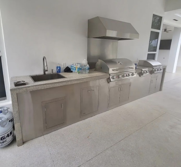 Covered outdoor kitchen project